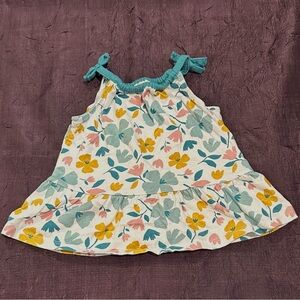 Floral Baby Dress with Ruffle Hem